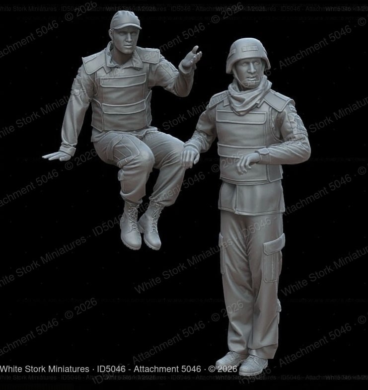 White Stork Miniatures Figures KTO Rosomak crew (Set of 2) Bild 2