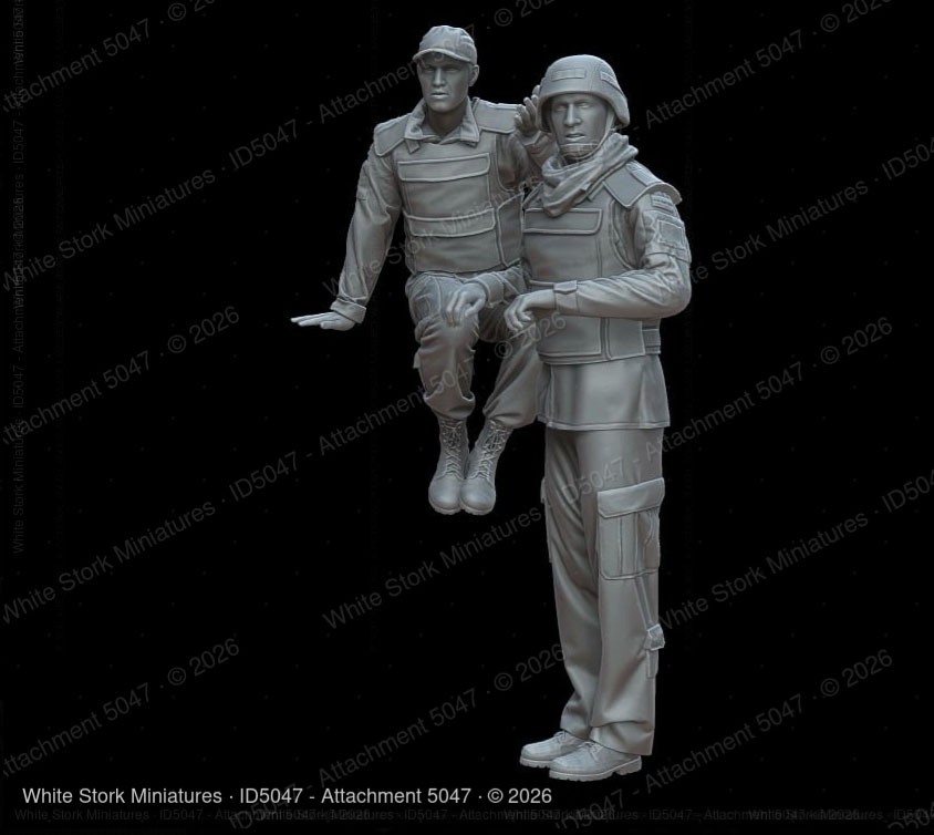 White Stork Miniatures Figures KTO Rosomak crew (Set of 2) Bild 3