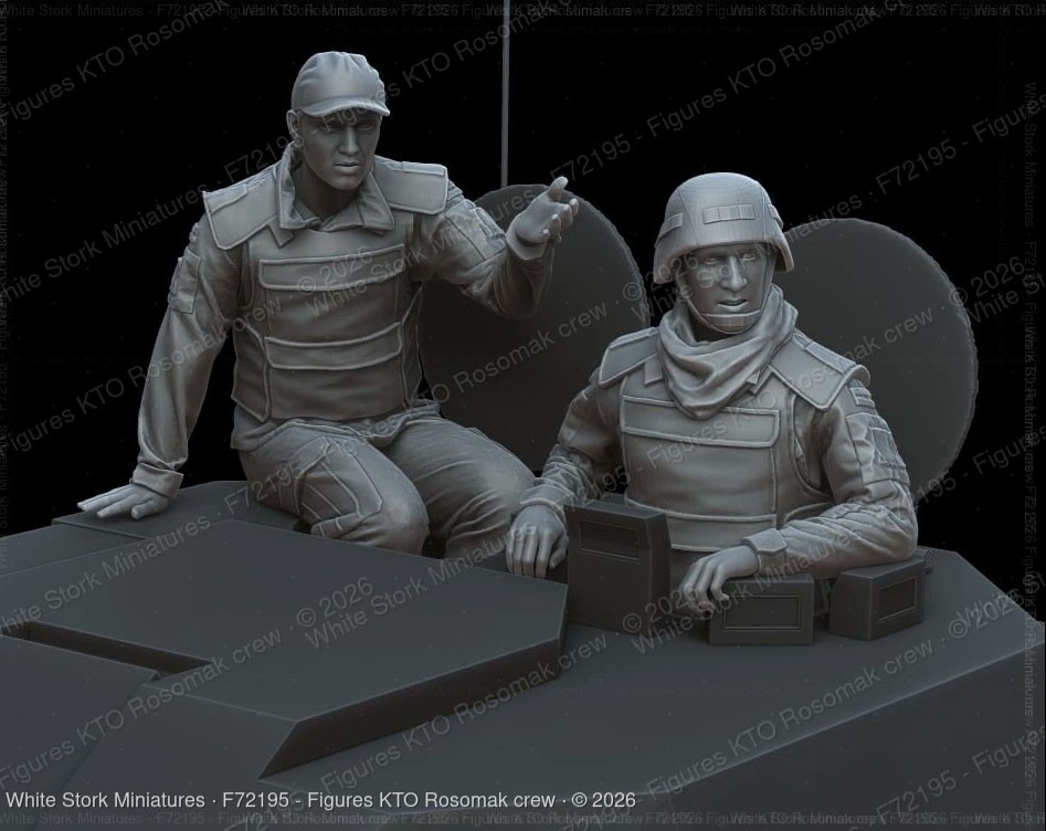 White Stork Miniatures Figures KTO Rosomak crew (Set of 2) Bild 6