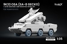 Scale X 9K33 오사 (SA-8 게코) I-247B 웨이티드 휠 세트 (트럼페터용) (프라모델)