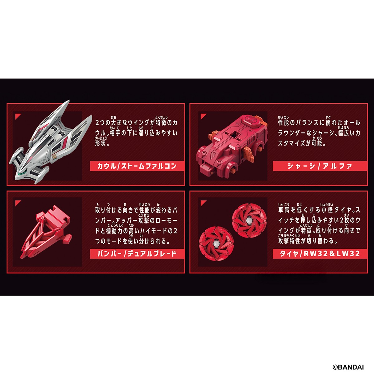 Bandai Barabaride Starter Set BR-01 Storm Falcon (Active Toy) Bild 4