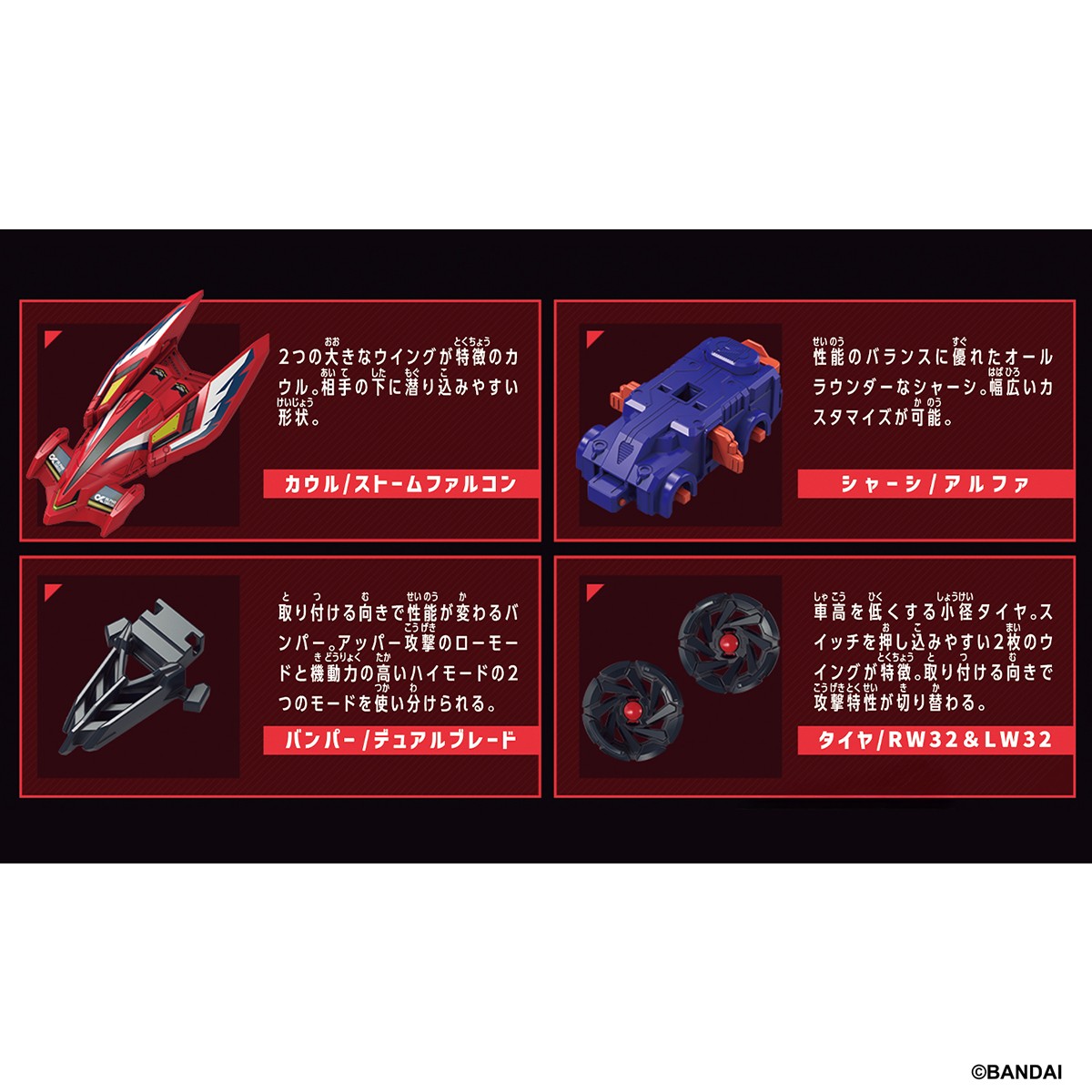 Bandai Barabaride Starter Set BR-04 Storm Falcon (Active Toy) imagen 4