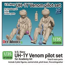 Def.Model UH-1Y 베놈 파일럿 세트 아카데미 키트용 (아카데미용) (프라모델) 이미지 1