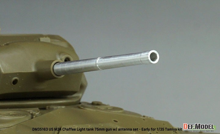 Def.Model 미군 M24 채피 경전차 75mm 포신 w/ 안테나 세트 (타미야용) (프라모델) 이미지 5