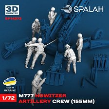 Spalah M777 Howitzer Artillery Crew (Set of 7) (Plastic model)