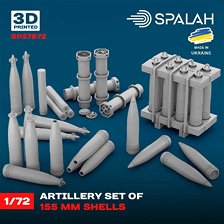 Spalah Artillery set of 155mm shells (Plastic model)