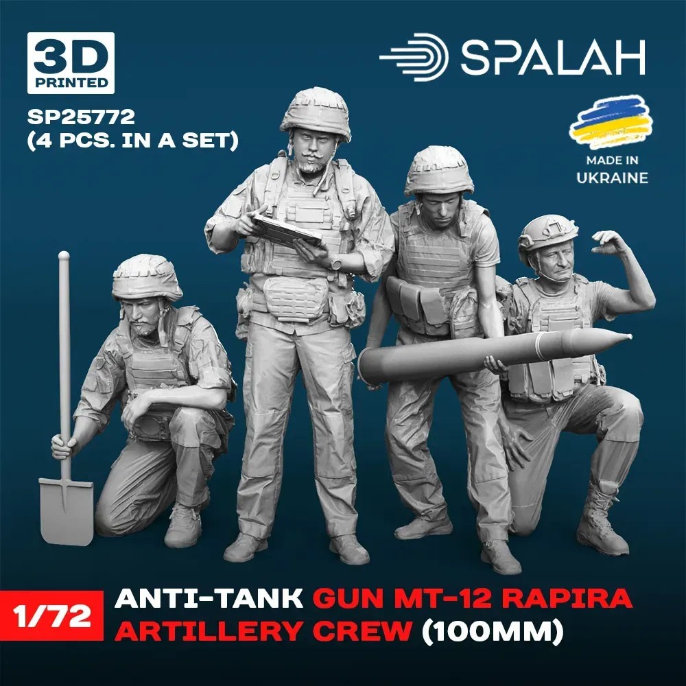 Spalah Anti-tank gun MT-12 Rapira artillery crew (Set of 4) Bild 3