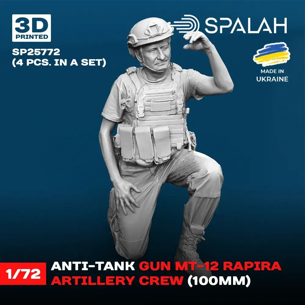 Spalah Anti-tank gun MT-12 Rapira artillery crew (Set of 4) Bild 5