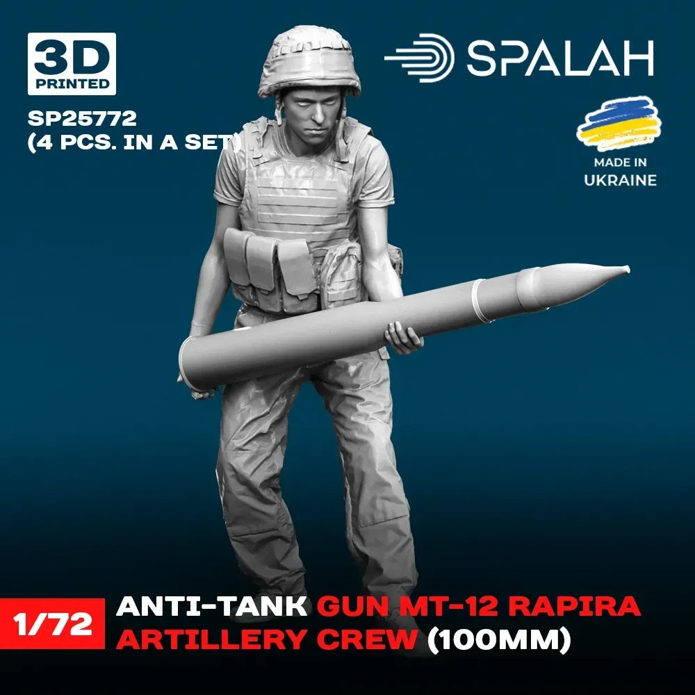 Spalah Anti-tank gun MT-12 Rapira artillery crew (Set of 4) Bild 6