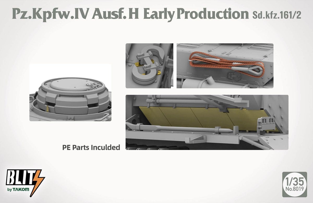 Takom Pz.Kpfw.IV.Ausf.H Early Production Sd.kfz.161/2 (Plastic model) hình ảnh 4
