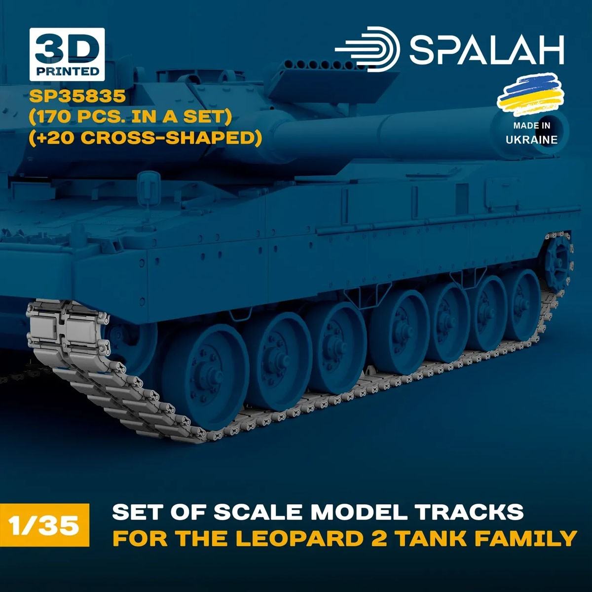 Spalah Worcable track links for the Leopard 2 tank family (Set of 170 + 20) รูปภาพ 3