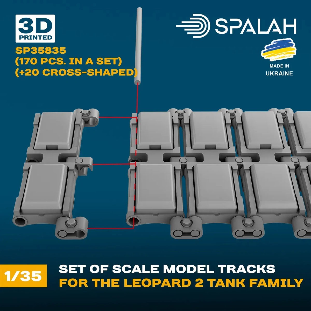 Spalah Worcable track links for the Leopard 2 tank family (Set of 170 + 20) รูปภาพ 5
