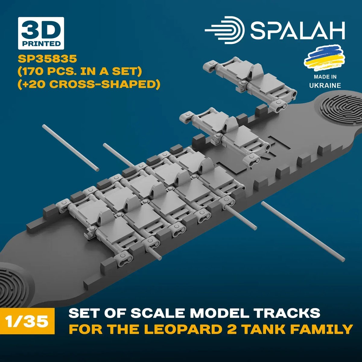Spalah Worcable track links for the Leopard 2 tank family (Set of 170 + 20) รูปภาพ 6