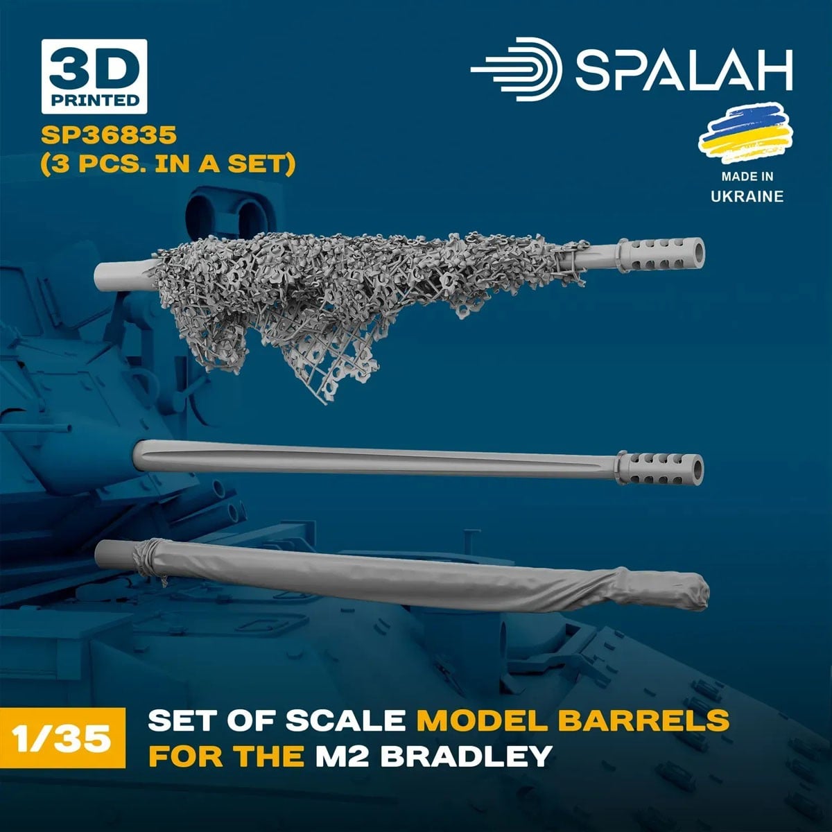 Spalah Barrels for M2 Bradley (Set of 3) imagen 2