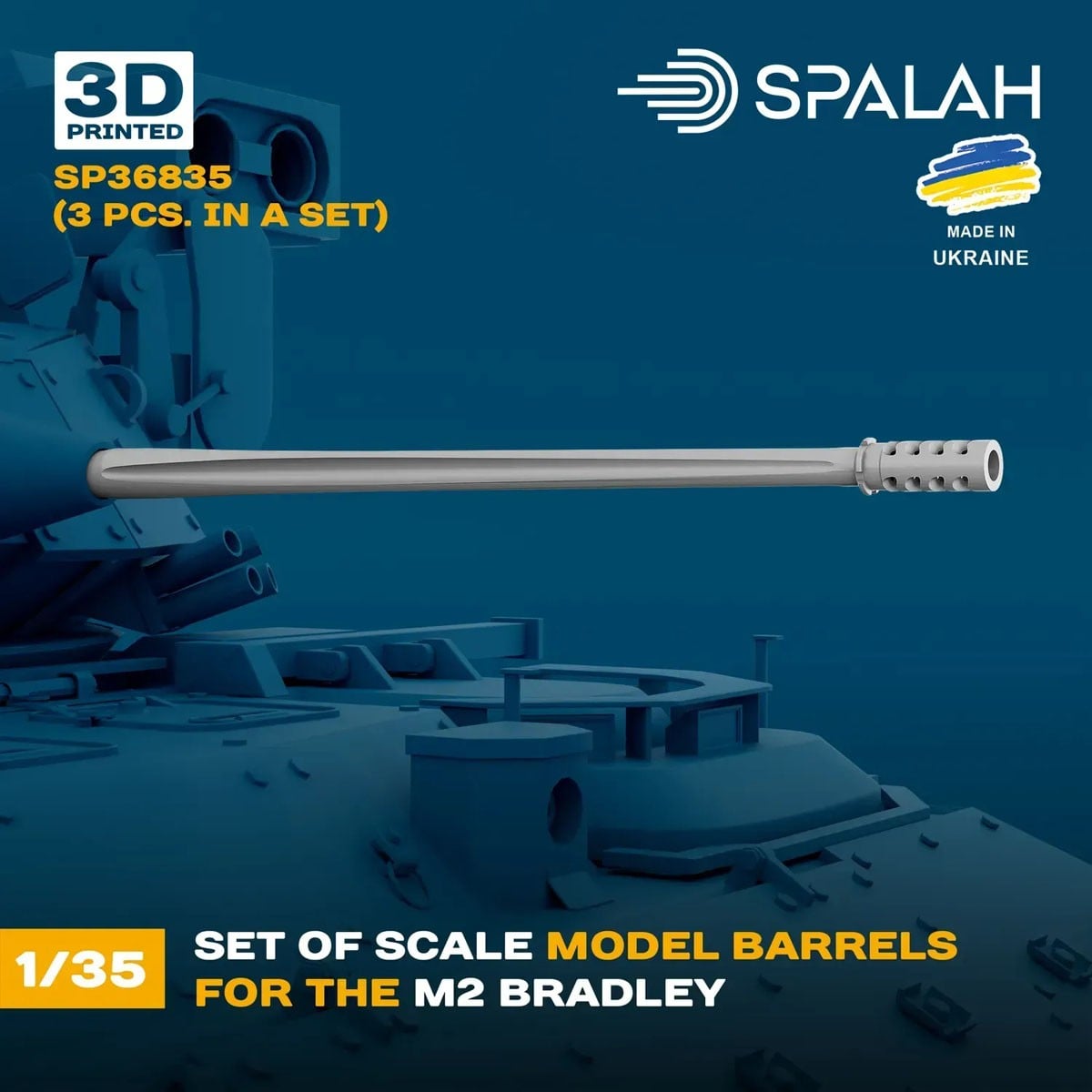 Spalah Barrels for M2 Bradley (Set of 3) imagen 3