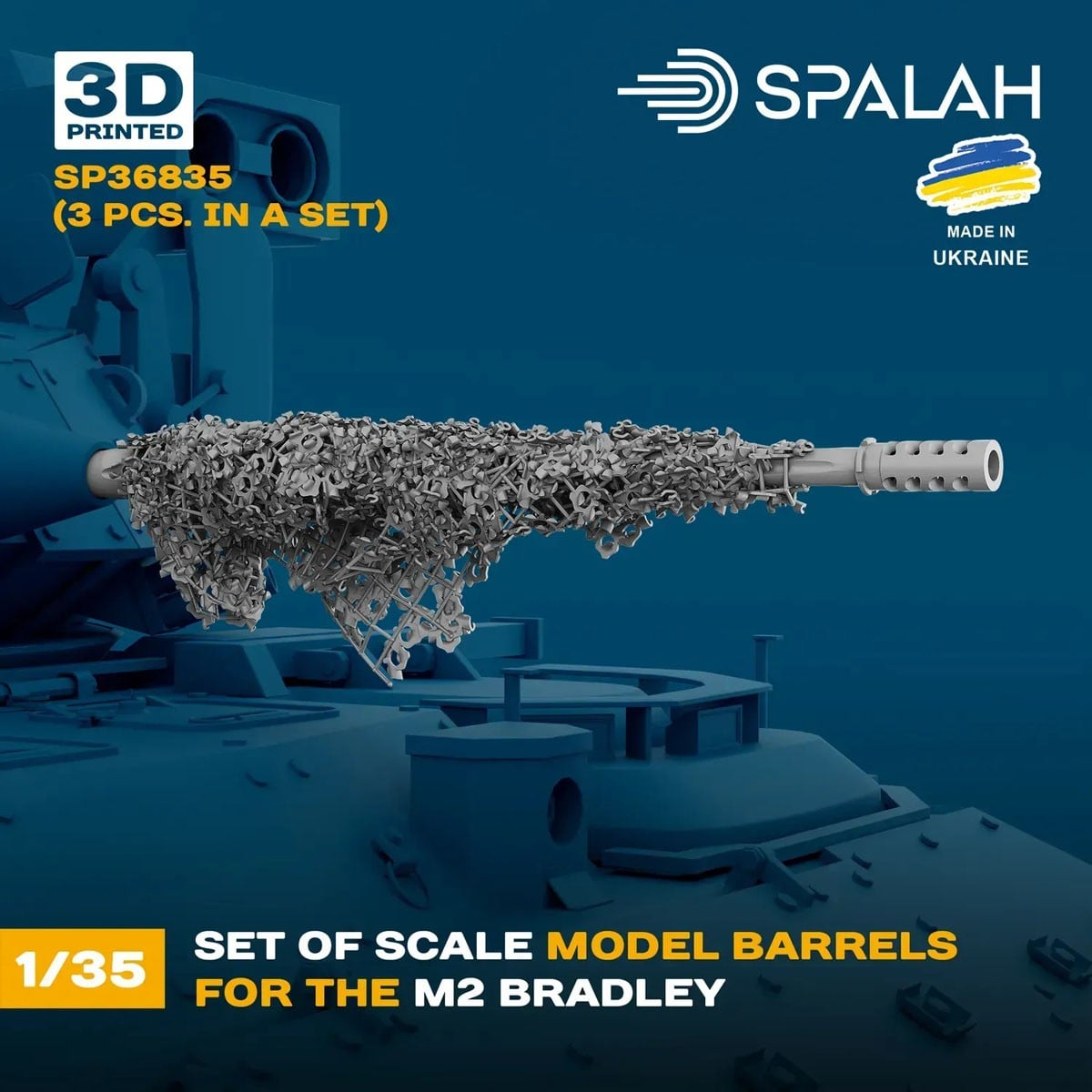 Spalah Barrels for M2 Bradley (Set of 3) imagen 4