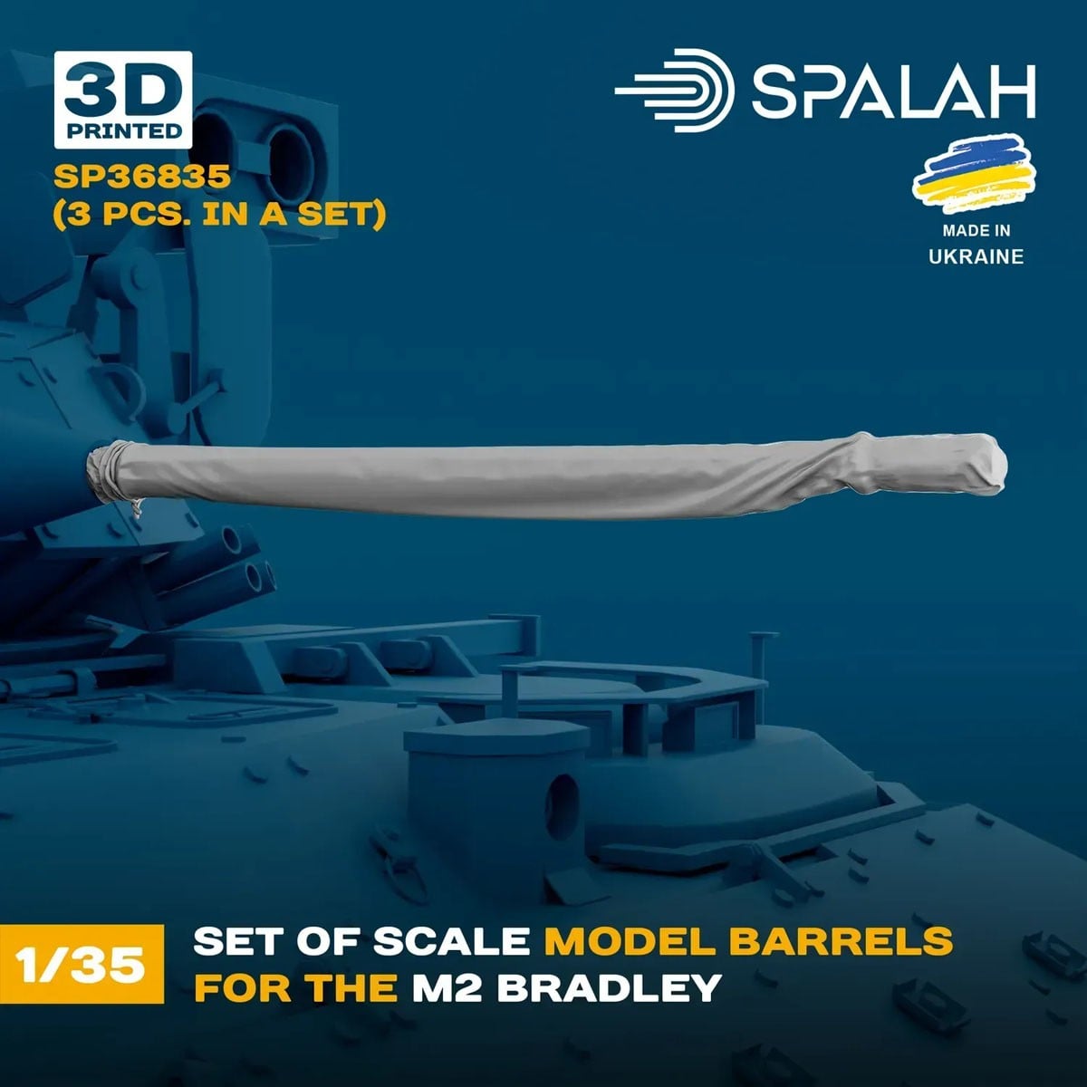 Spalah Barrels for M2 Bradley (Set of 3) imagen 5