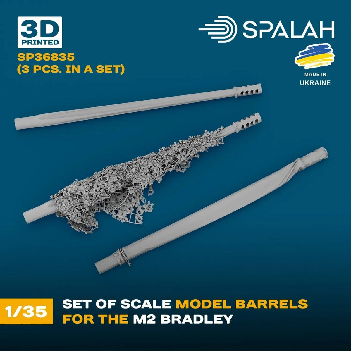 Spalah Barrels for M2 Bradley (Set of 3) imagen 6