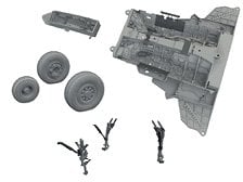 Eduard F-35A bottom equipment detail set (for Tamiya) image 1