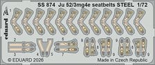 Eduard Ju 52/3mg4e 시트벨트 STEEL 줌 에칭 파츠 (에어픽스용) (프라모델) 이미지 1
