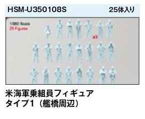 HS Models U.S.Navy Figure TYPE 1(Bridge) (Set of 25) (Plastic model) imagen 2