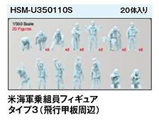 HS Models U.S.Navy Figure TYPE 3(Flight deck) (Set of 20) (Plastic model)