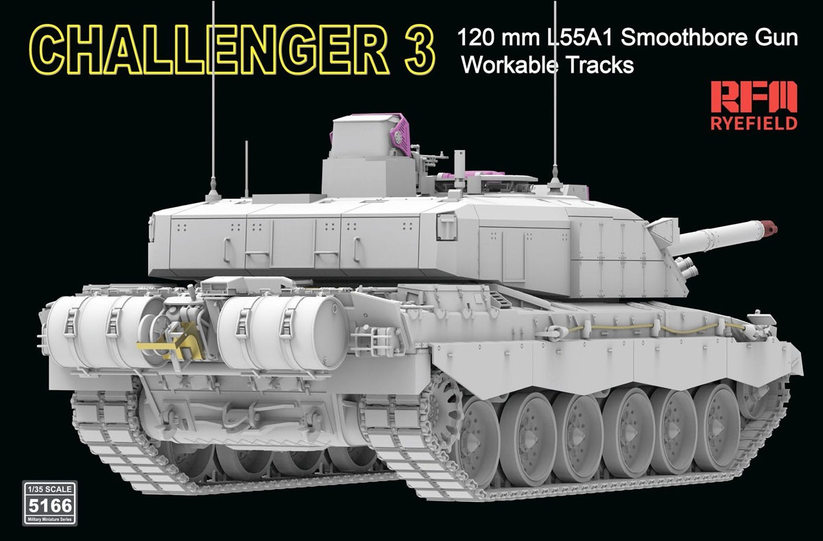 Rye Field Model Challenger 3 w/Workable Track Links (Plastic model) Bild 4