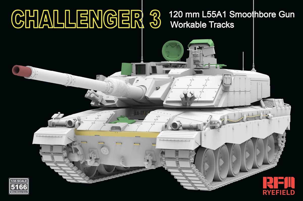 Rye Field Model Challenger 3 w/Workable Track Links (Plastic model) Bild 5