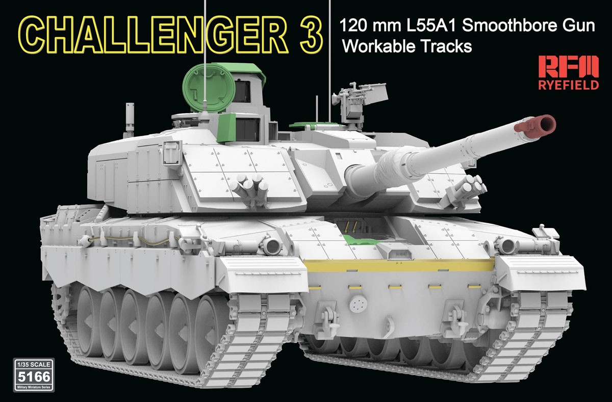Rye Field Model Challenger 3 w/Workable Track Links (Plastic model) Bild 6