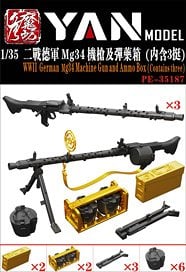 Yan Model WWII German MG34 Machine Gun and Ammo Box Set (Plastic model) Bild 1
