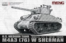 Meng Model 미국 중형전차 M4A3(76)W 셔먼 (프라모델) 이미지 1