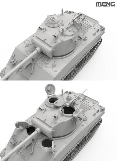 Meng Model 미국 중형전차 M4A3(76)W 셔먼 (프라모델) 이미지 6