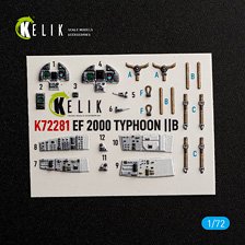 Reskit Eurofighter Typhoon EF-2000 - interior 3D decals (for Italeri kit) imagen 1