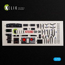 Reskit SH-3H Sea King - interior 3D decals (for Foreart kit) image 1