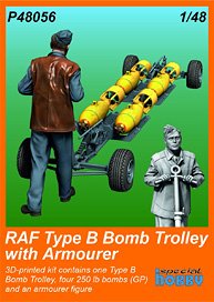 CMK RAF Type B 폭탄 트롤리 with 무장병 (프라모델) 이미지 1