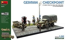 Mini Art 독일군 검문소. 3T 화물 트럭 3,6-36S & Kfz.1 Type 170VK w/ 헌병대. 빅 세트 (프라모델) 이미지 1