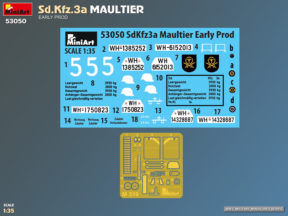Mini Art Sd.Kfz.3a Maultier. Early Prod (Plastic model) imagen 4