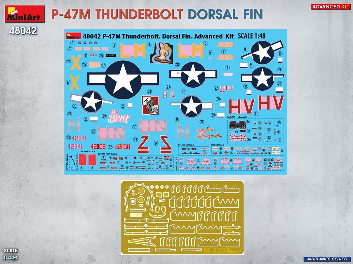 Mini Art P-47M THUNDERBOLT. DORSAL FIN. ADVANCED KIT (Plastic model) image 4