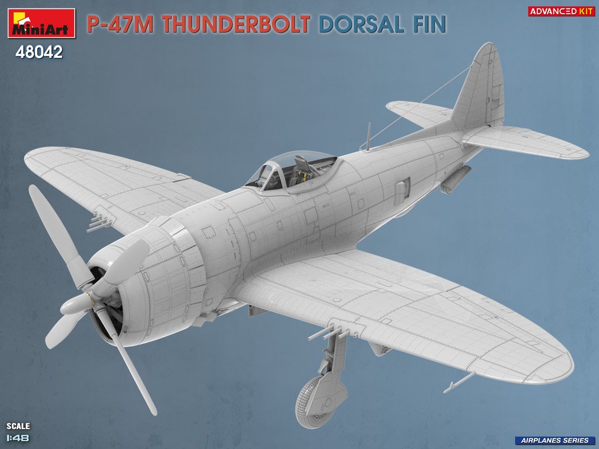 Mini Art P-47M THUNDERBOLT. DORSAL FIN. ADVANCED KIT (Plastic model) image 6