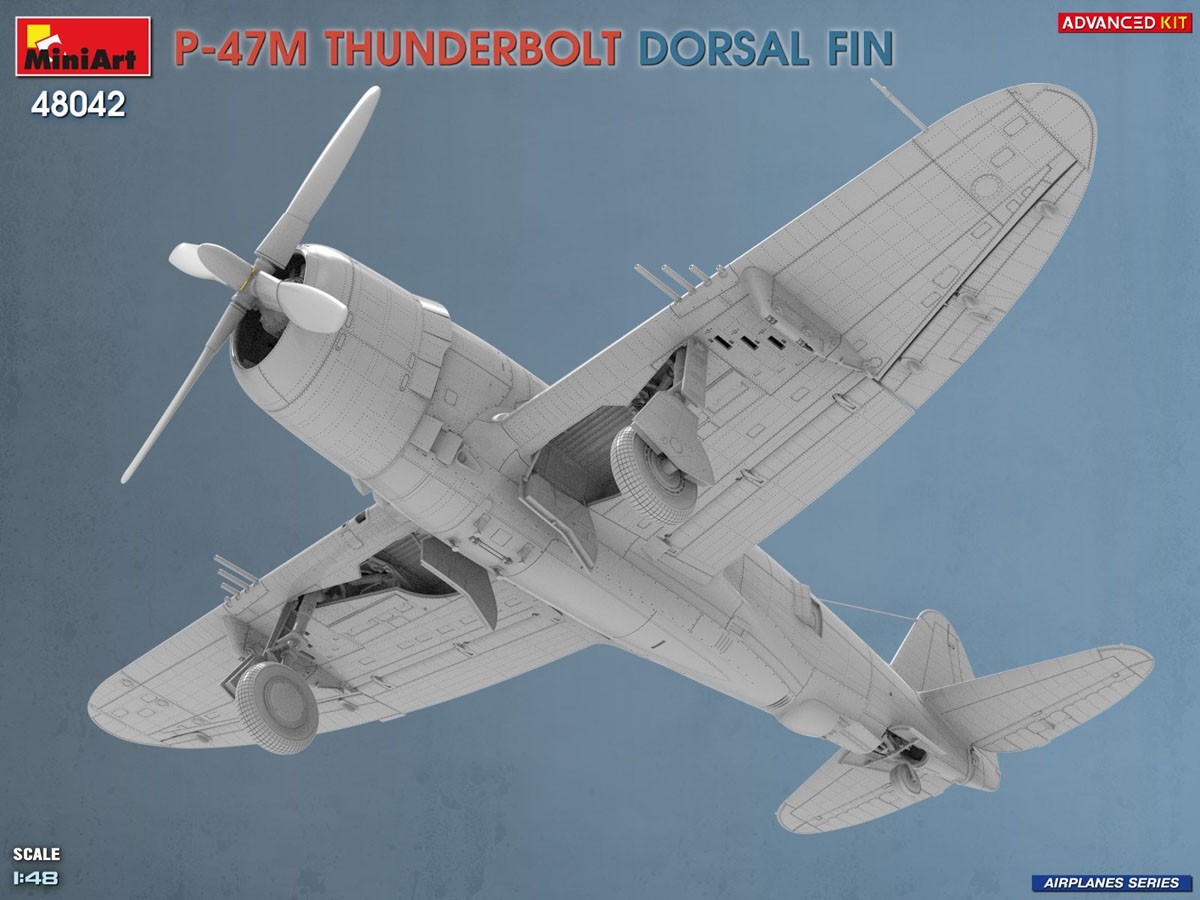 Mini Art P-47M THUNDERBOLT. DORSAL FIN. ADVANCED KIT (Plastic model) image 7