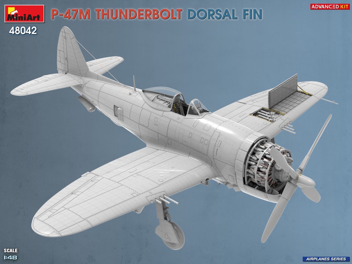 Mini Art P-47M THUNDERBOLT. DORSAL FIN. ADVANCED KIT (Plastic model) image 8
