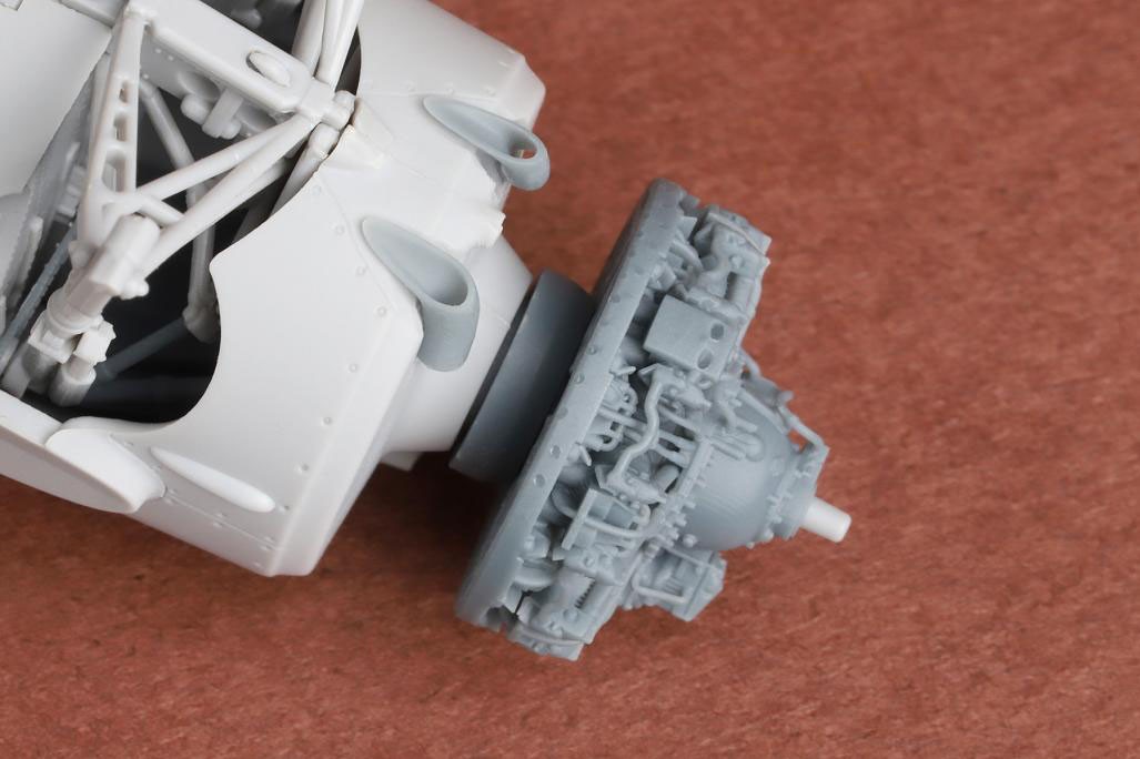 SBS Wildcat F4F-3 engine &amp; exhaust set (for Arma Hobby) (Plastic model) imagen 3