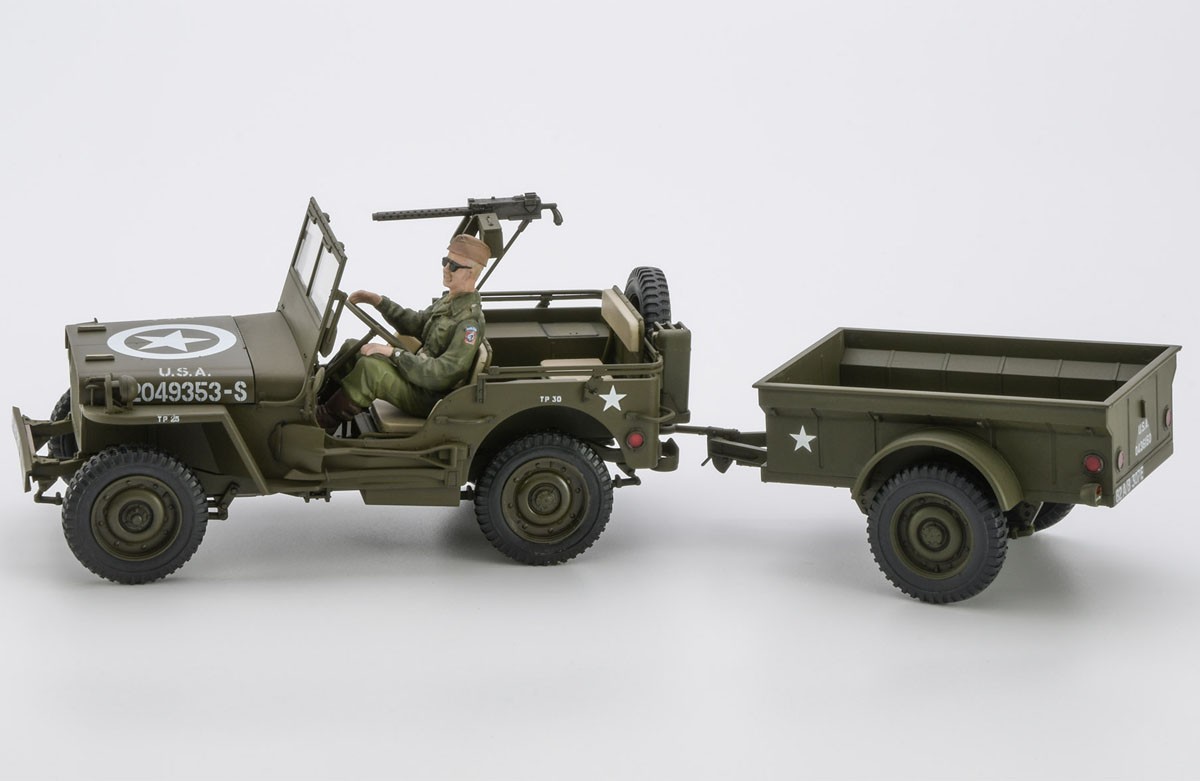 Hasegawa 1/4톤 4x4 트럭 w/트레일러 (모델카) 이미지 2