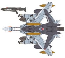 Hasegawa VF-0A Gerwalk w/Ghost `Macross ZERO` (Plastic model) hình ảnh 1