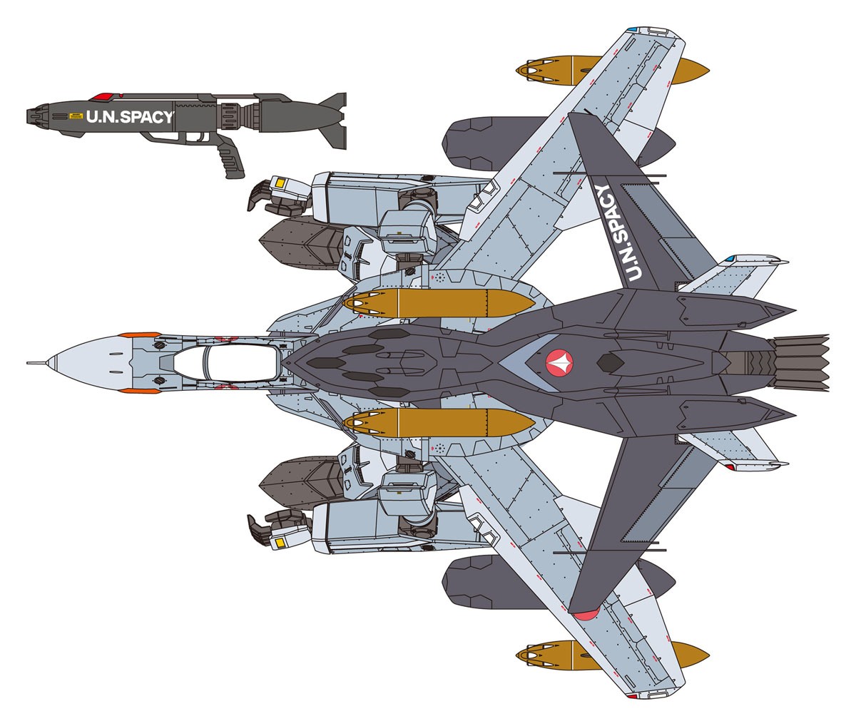 Hasegawa VF-0A Gerwalk w/Ghost `Macross ZERO` (Plastic model) hình ảnh 2