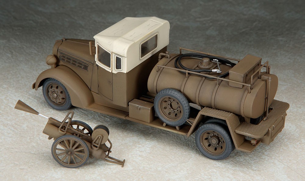Hasegawa Kawasaki Ki-45Kai Type2 Double Seats Fighter Toryu Kou w/Isuzu TX40 Tanker &amp; 4x4 Kurogane (Type 3) (Plastic model) imagen 6