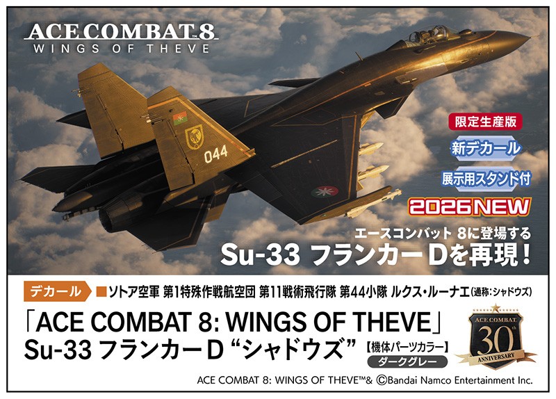 Hasegawa ACE COMBAT 8: WINGS OF THEVE Su-33 Flanker D `Shadows` (Plastic model) image 2