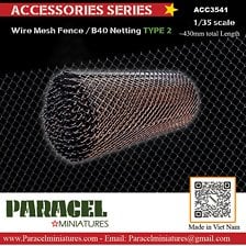 Paracel Miniatures Wire Mesh Fence / B40 Netting type2 (Plastic model)