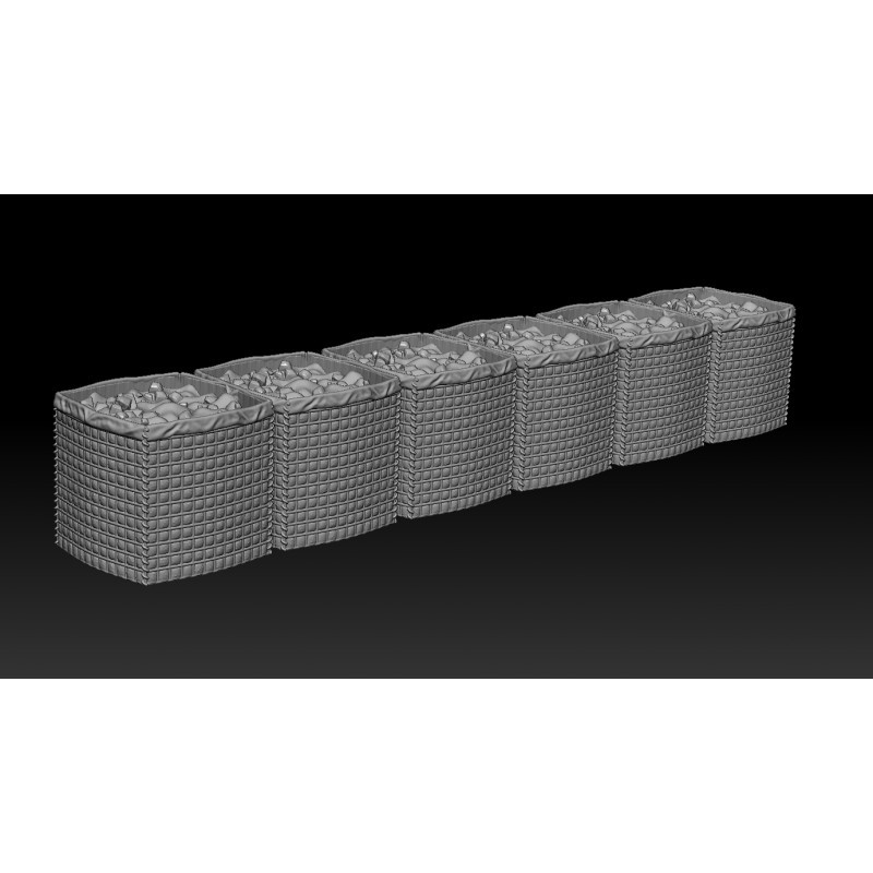 Paracel Miniatures Military Sand Barrier Type2 (Plastic model) Bild 3