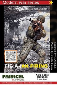 Paracel Miniatures Modern Eastern Europe Soldiers 2014 FIG A (AK Firing) (Plastic model)